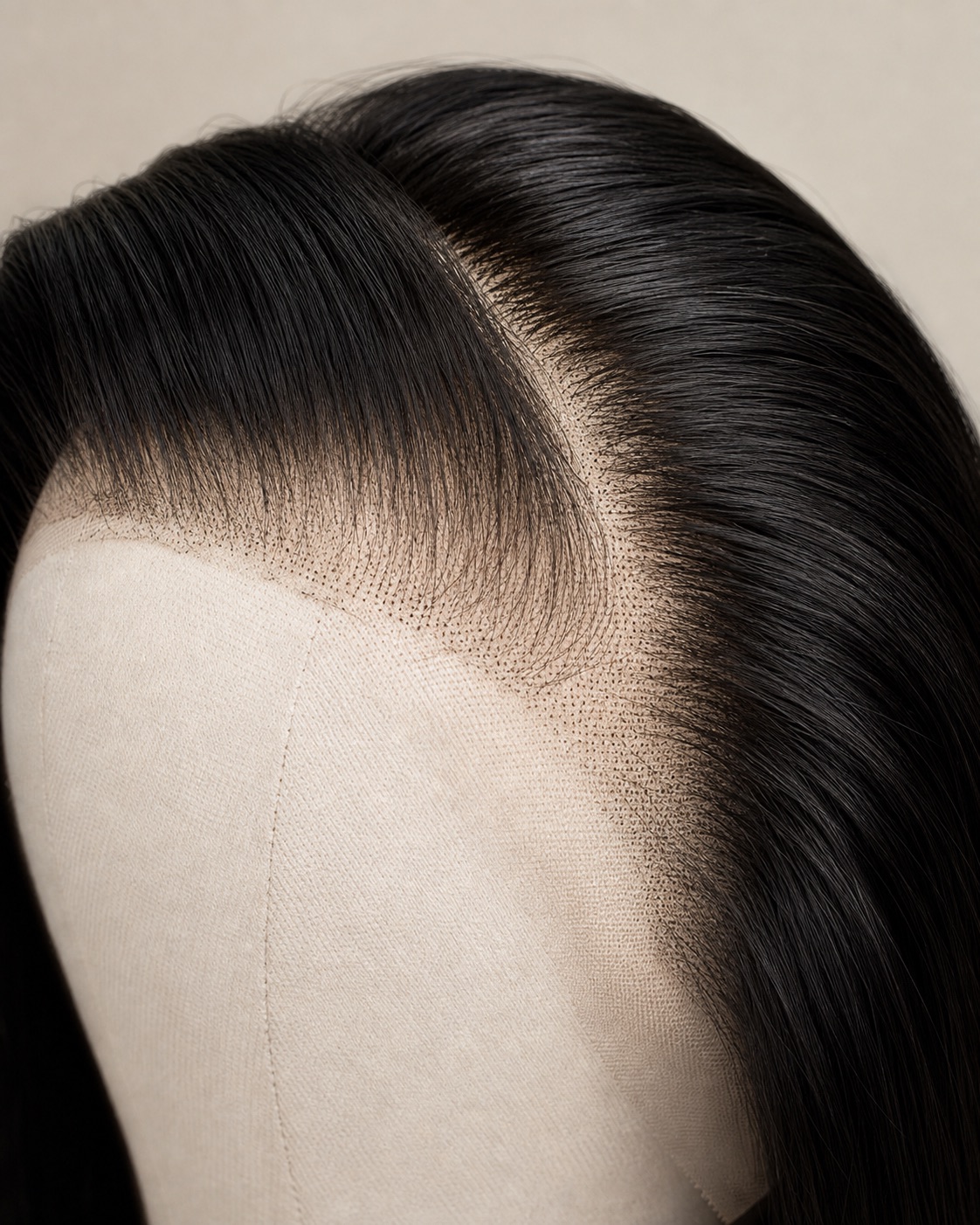 Illustrative lace front and hairline detail